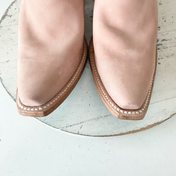 Lane EMMA JANE Womens Cowboy Boots 7 Pink Western Cowgirl Mid Calf Pointed Toe - Picture 6 of 12